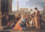 Nicolas Poussin The hl, Famile in Agypten France oil painting artist